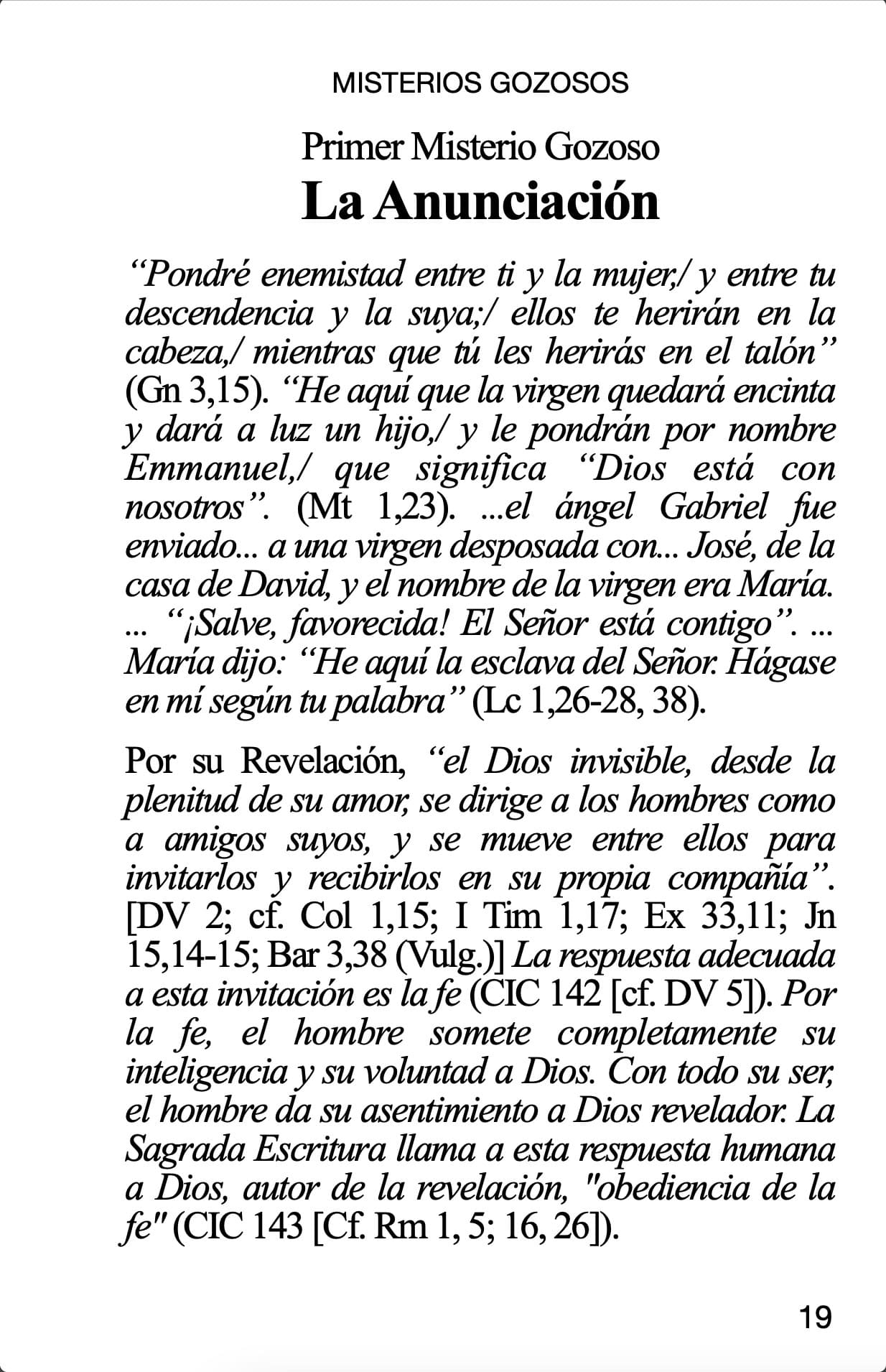 Personal Rosary - Spanish