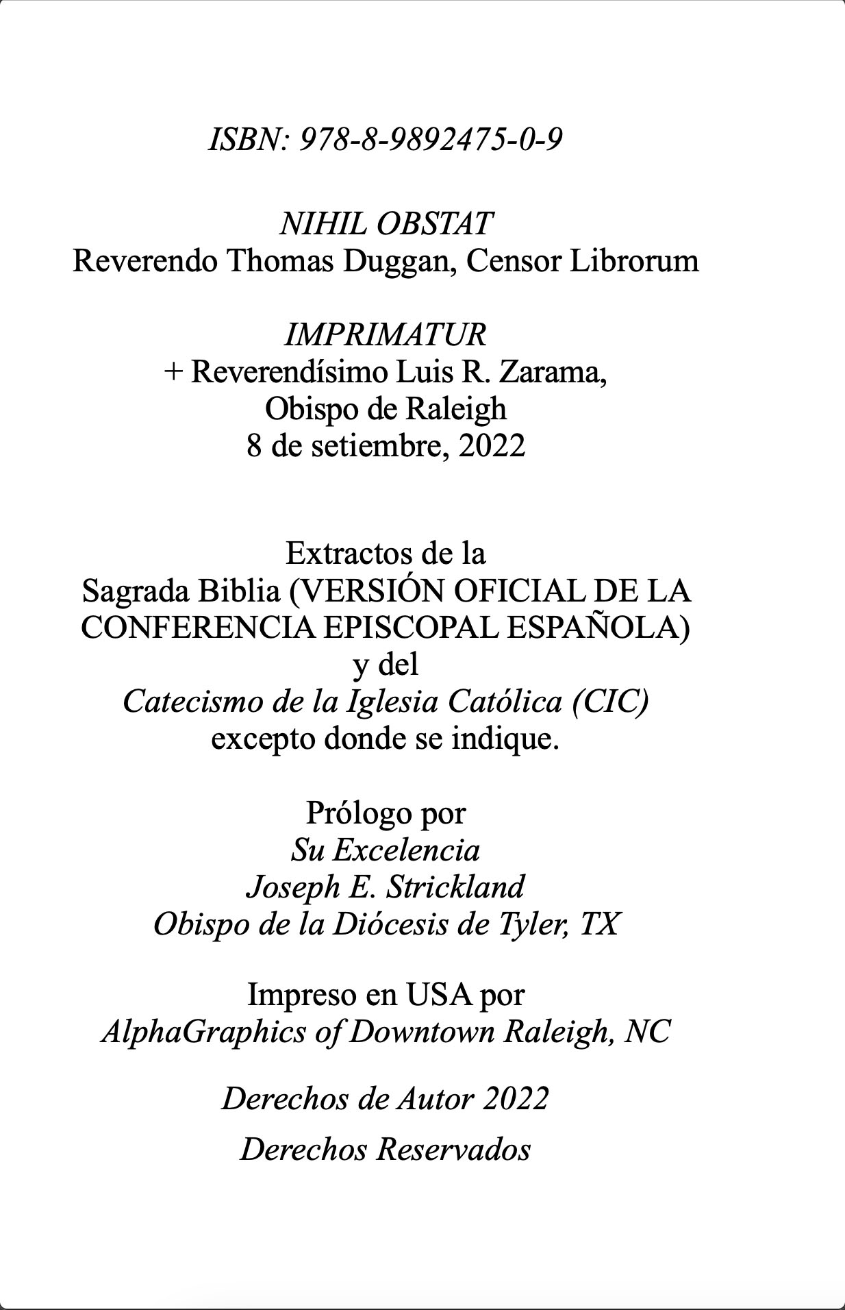 Personal Rosary - Spanish